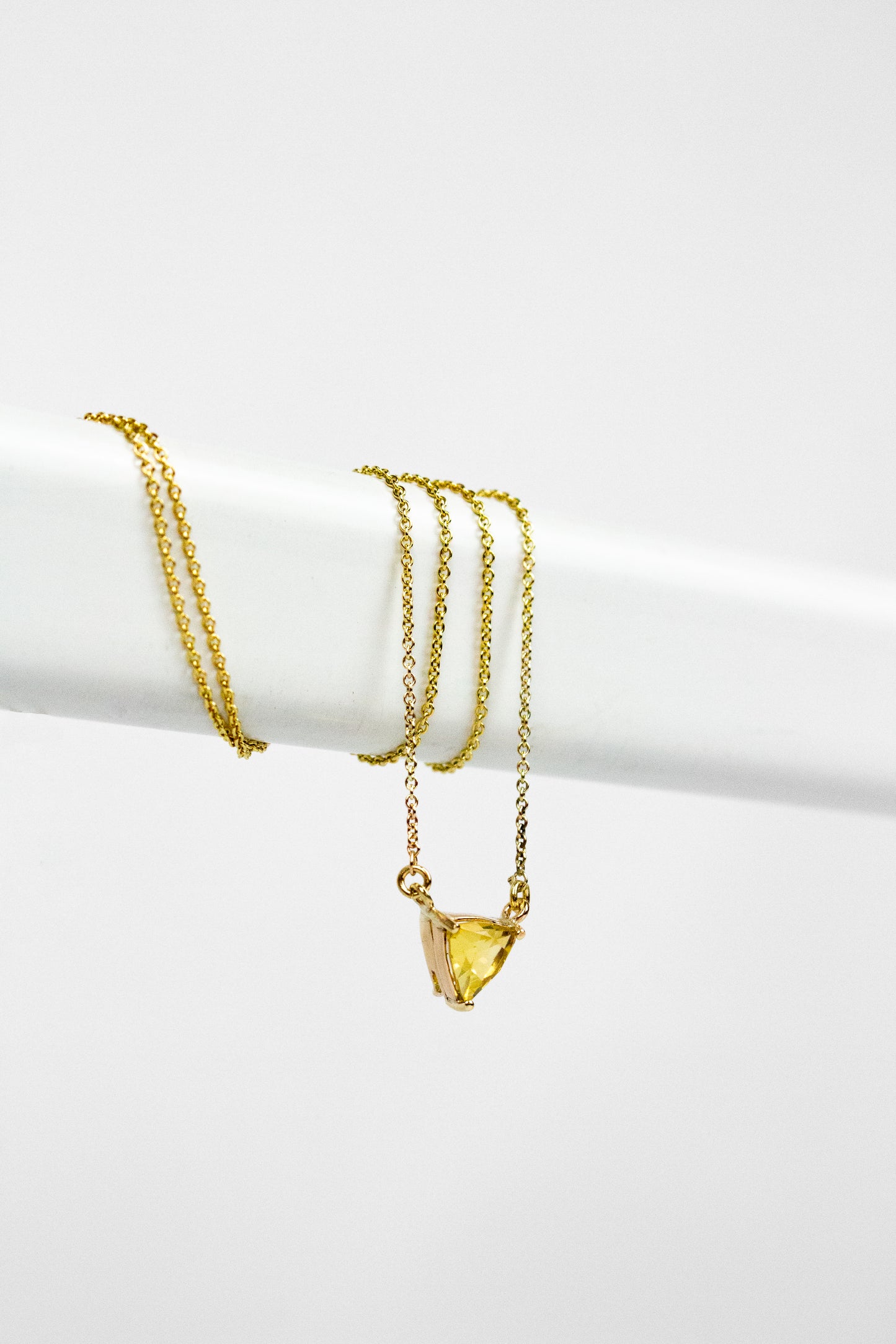 Amethyst and fire opal gold necklace